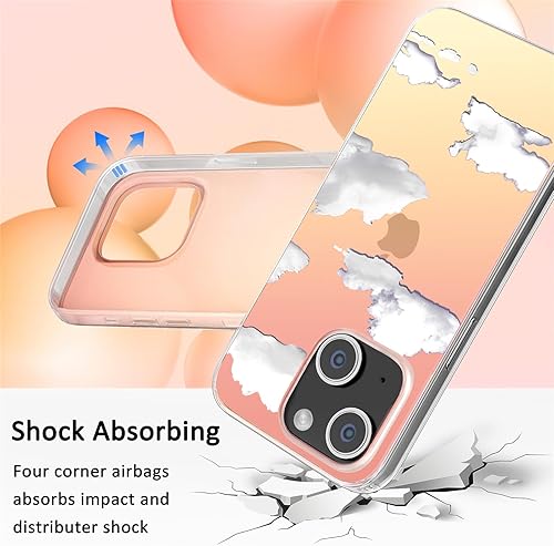 Miniatura 3 de I-MGAE-IN-AR - Bonita funda de cristal transparente para iPhone 13 de 6.1 pulgadas lanzado en 2021, a prueba de golpes, funda delgada para diseño