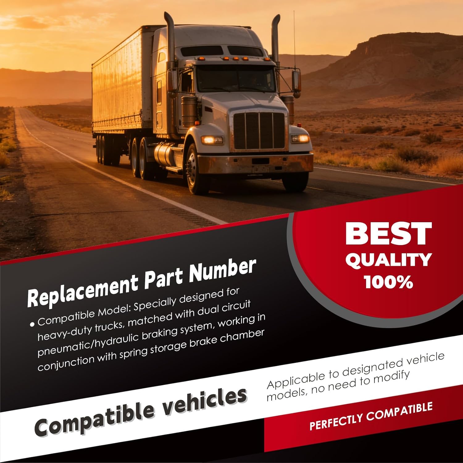 Airmatic Brake Emergency Relay Valve Compatible with 51301 Trailer Emergency Valve 1/4" Supply & Control Ports Spring Brake Control