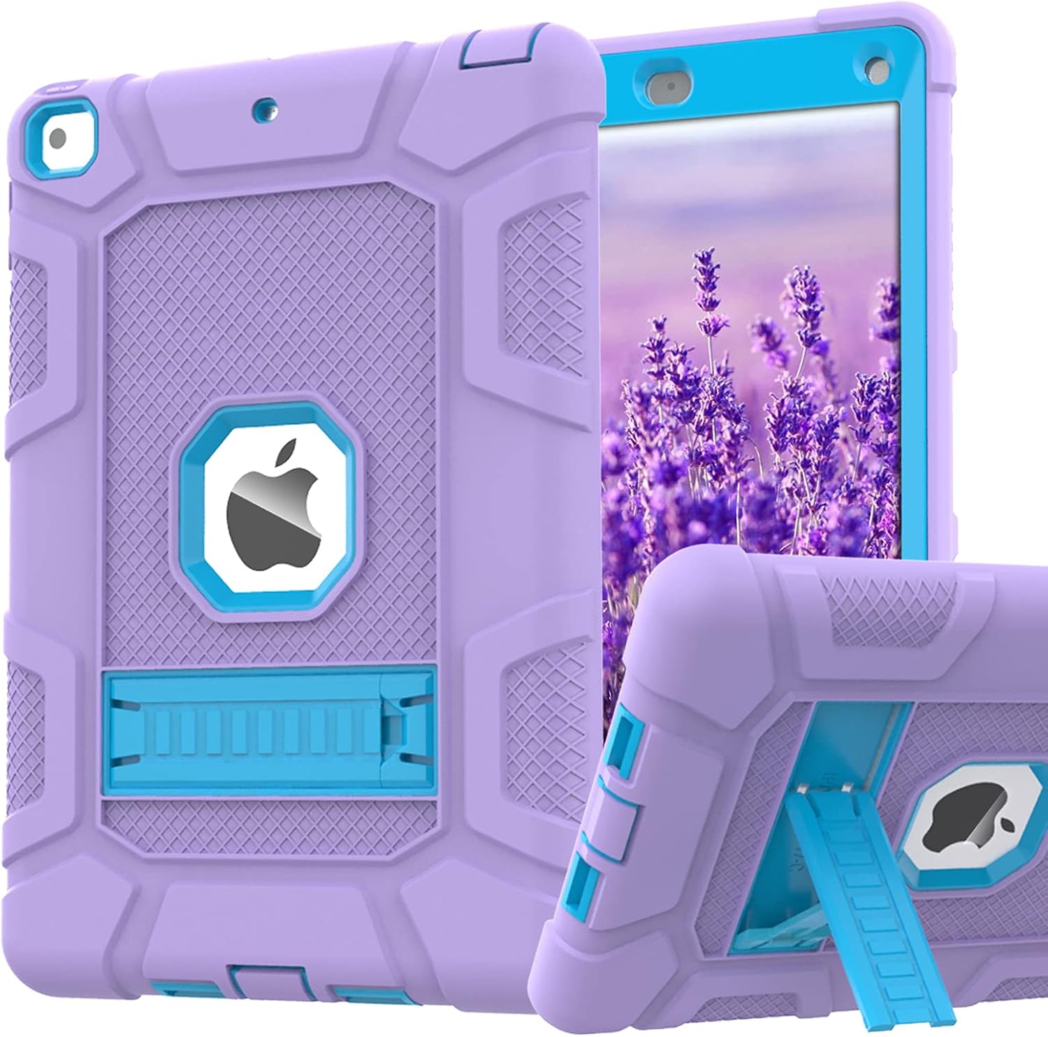 Rantice iPad 6th Generation Cases, iPad 5th Generation Case, iPad Air 2 Case, iPad 9.7 Case, Shockproof Rugged Drop Protection Cover Built with Kickstand for iPad 9.7'' A1893/A1954/A1822/A1823