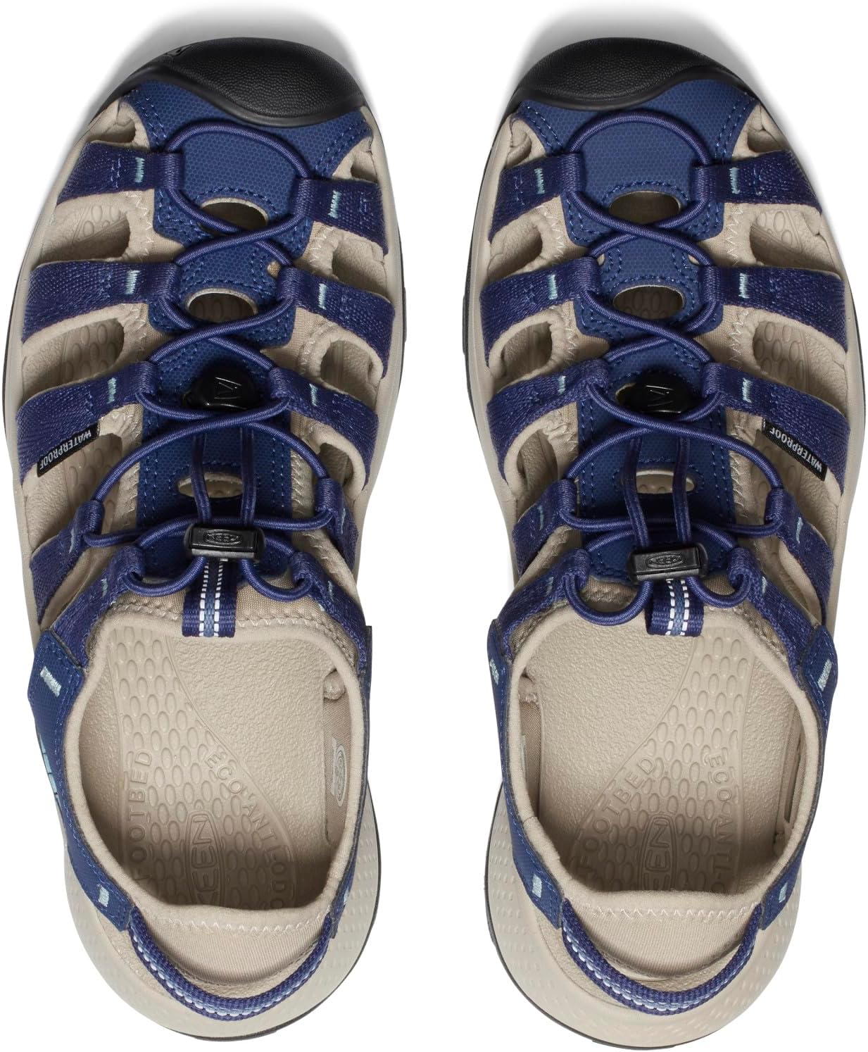 KEEN Women's Astoria West Closed Toe Sandals, Grey/Coral, 8 US - Image 8