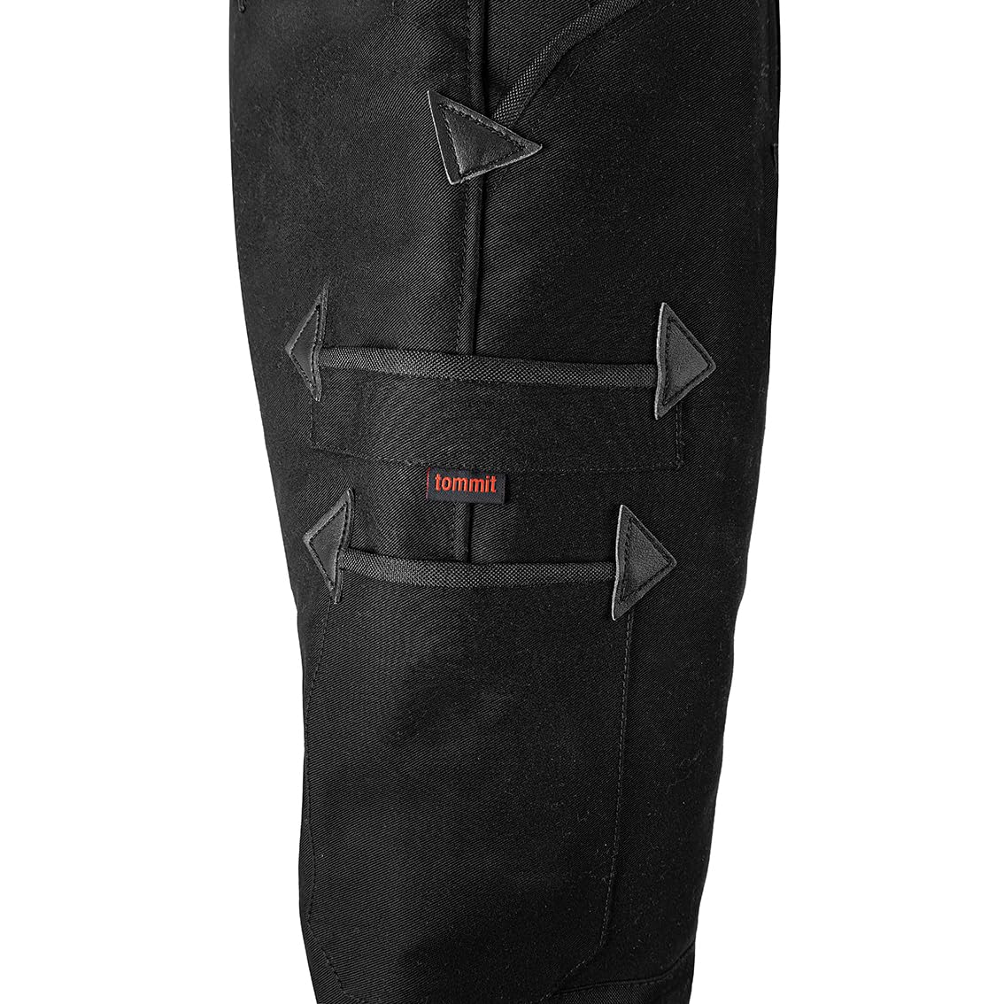 Zunfthose Herren schwarz, Doppelpilot Schornsteinfegerhose mit Cordura Knietaschen, Dachdeckerhose mit Keil im Schritt, Arbeitshose mit 7 Taschen, 6 Hosenträgerknöpfe