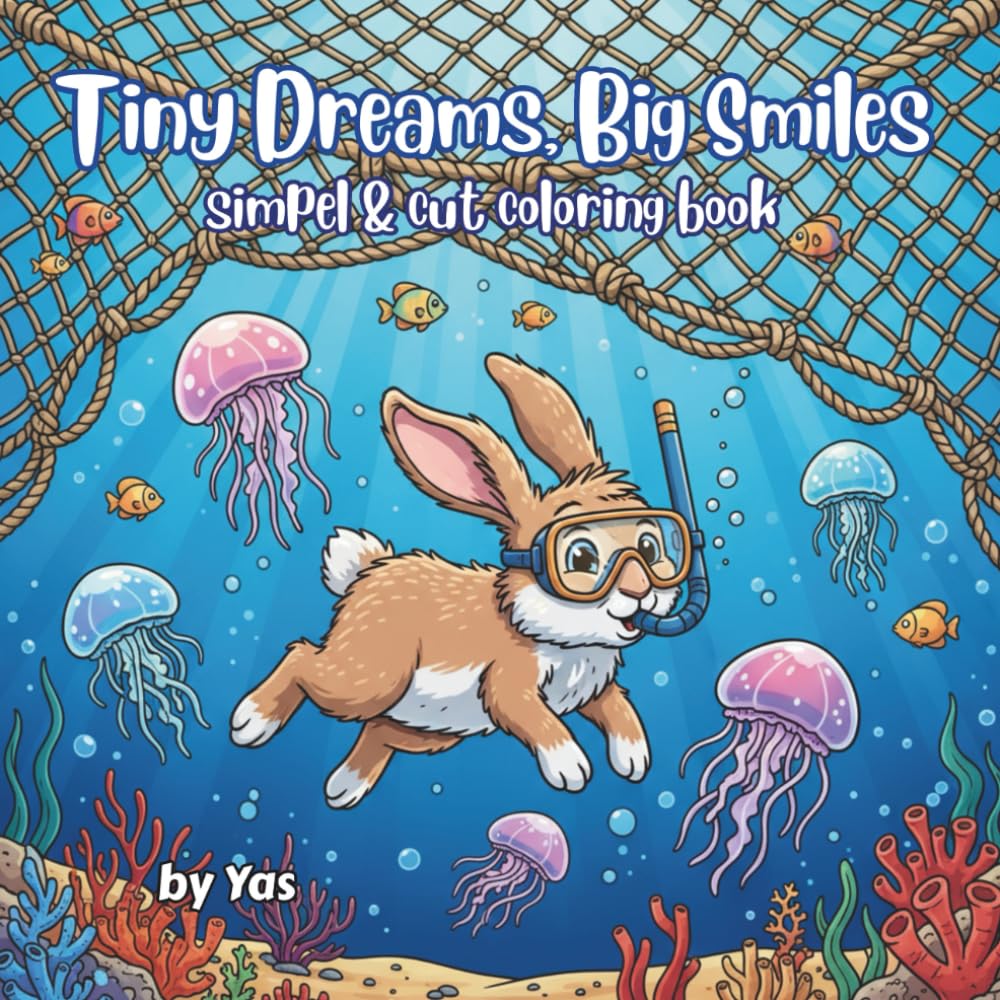 Tiny Dreams, Big Smiles: Simple & Cute Animal Coloring Book