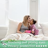 Vista 5 de Película de privacidad para ventana, vidrio esmerilado, bloqueo de calor y rayos UV, adherencia estática, película para glaseado de ventana