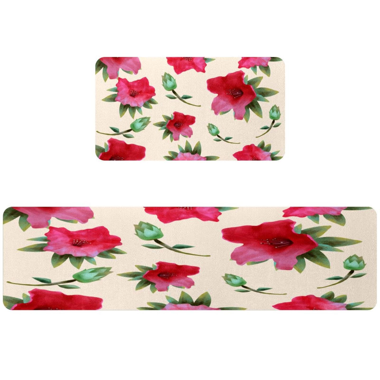 Tapis de cuisine absorbant avec dossier antidérapant lavable lot de 2