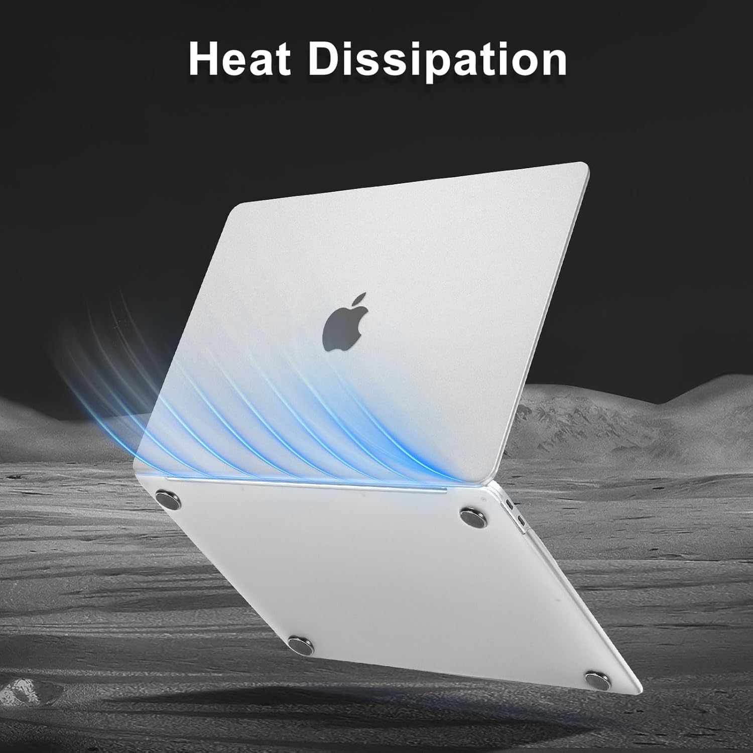 MOSISO Compatible with MacBook Air 13 inch Case 2022 2021 2020 2019 2018 A2337 M1 A2179 A1932, 3 in 1 Kit Seamlessly Closes Crack-Resistant&Reduces-Fingerprints Hard Shell, Translucent