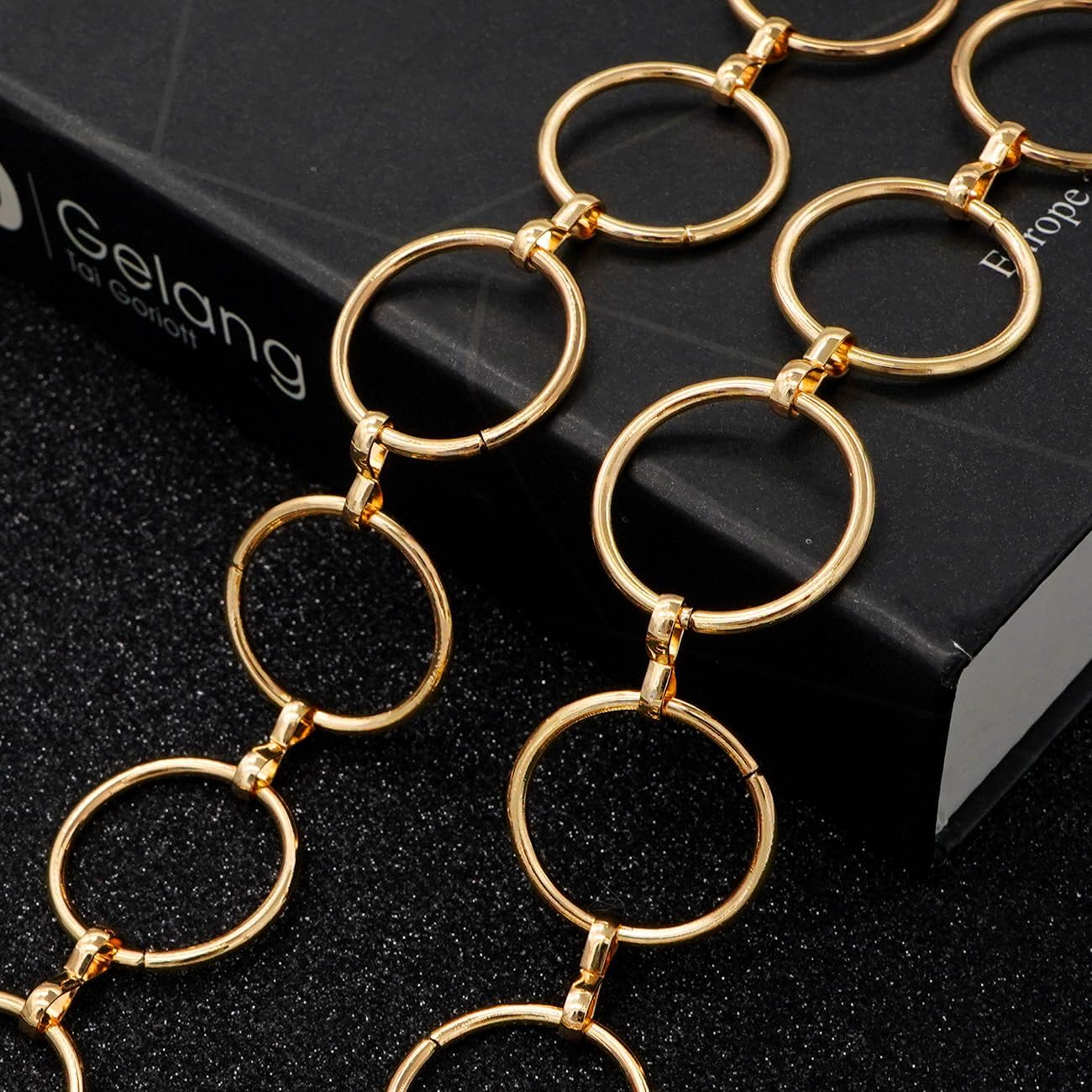 LIMHOO Metal Waist Chain for Women Chunky Belly Link Chain Belt for Dresses - Image 4