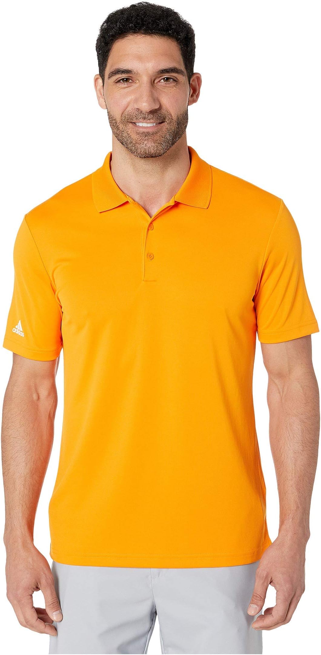 adidas golf shirt orange