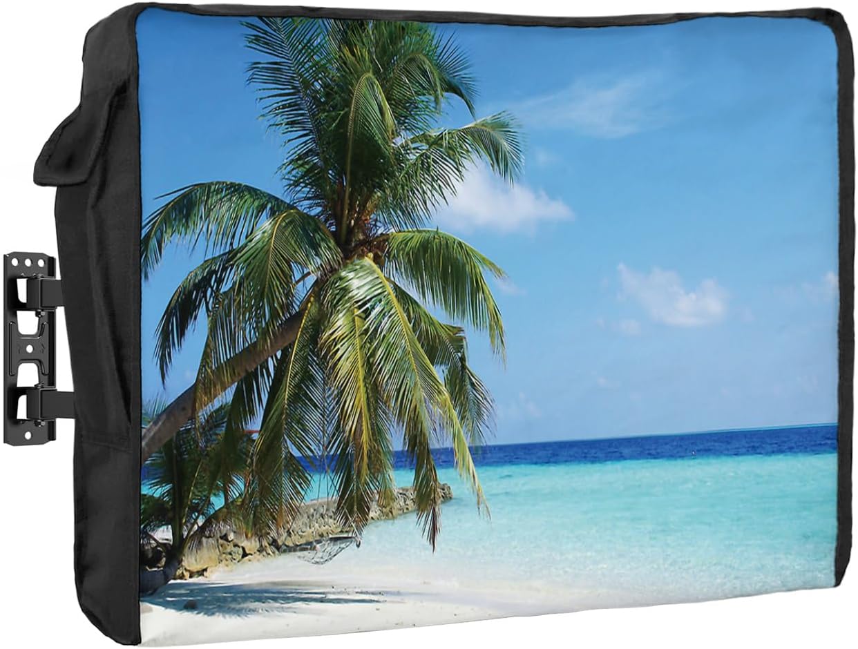 Waterproof and Weatherproof TV Covers Tropical Beach