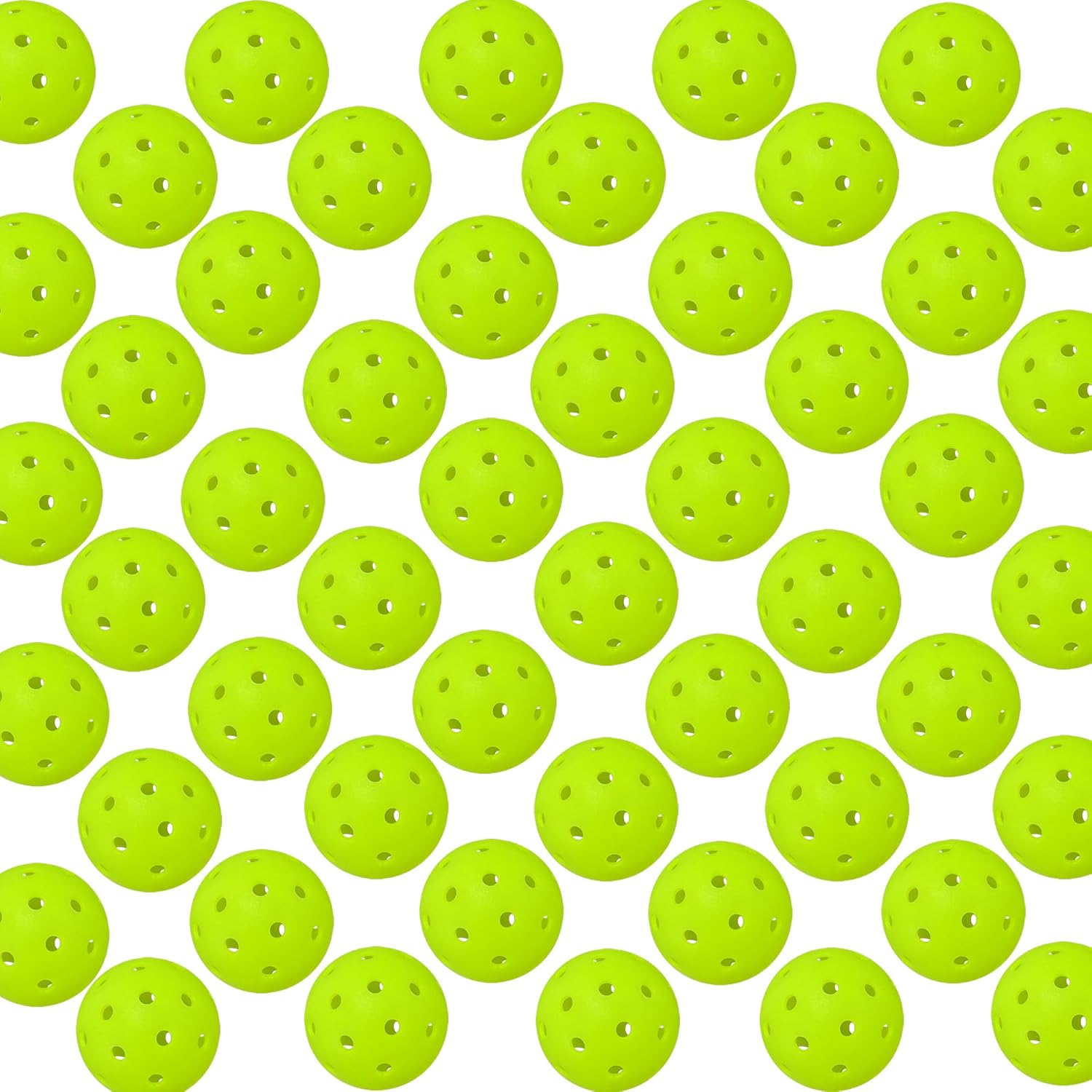 Pickleball Balls | Crack-Resistant | 40 Holes Outdoor & Indoor Pickle Balls | High Bounce, Perfectly Balanced Pickle Ball for Tournament Play