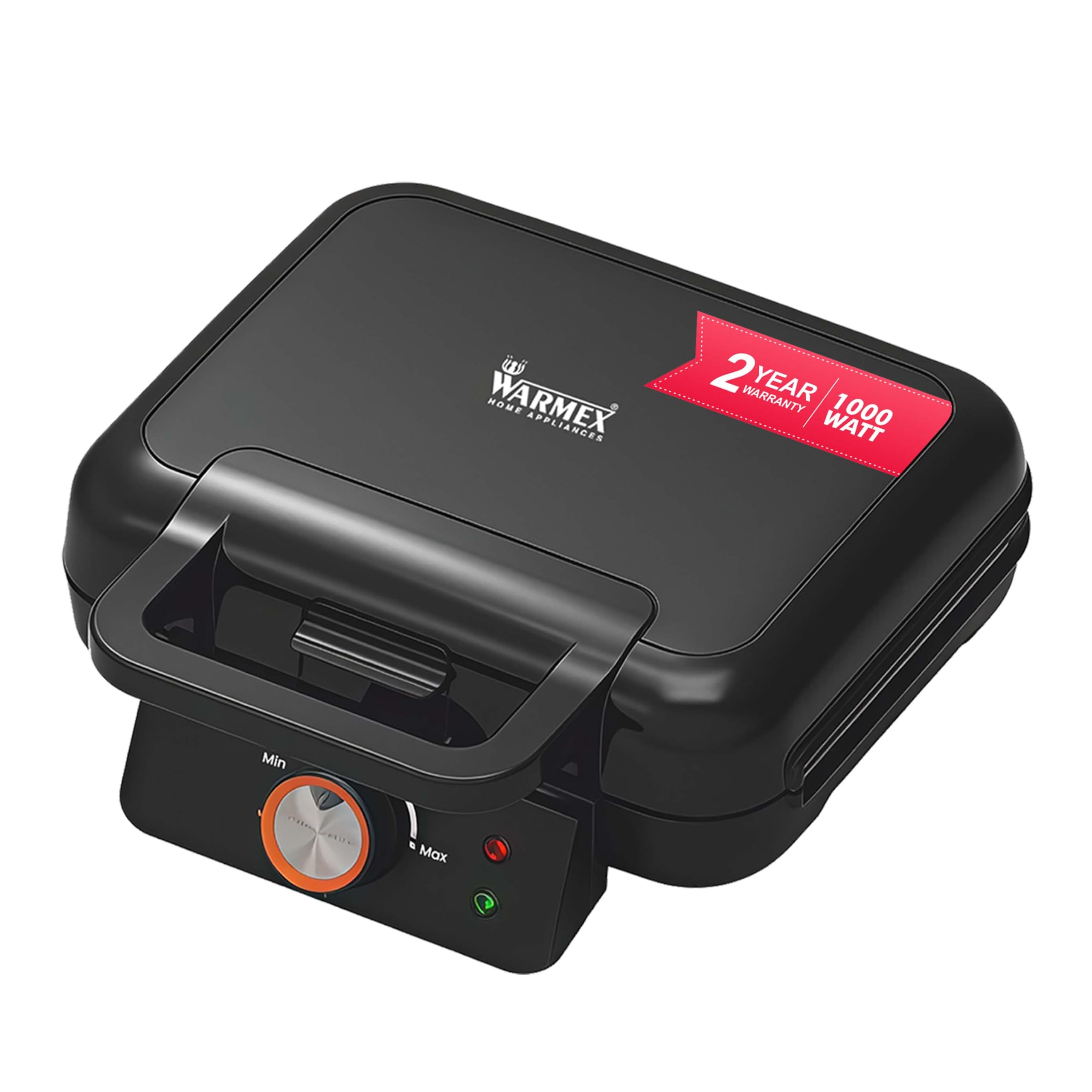 Warmex 3 In 1 1000W Electric Bread Toaster Grill Sandwich, Waffle Maker Machine With Non-Stick Coating Removable Plates | Auto Shut-Off from 100°C to 230°C Temp Control Opens to 180°, BPA & PTFE Free-image-23