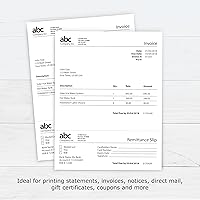 Vista 8 de PrintWorks Papel perforado horizontal profesional de 3", 8.5" x 11" - Perfecto para W-2, 1099 y uso de declaraciones - Fabricado en los Estados