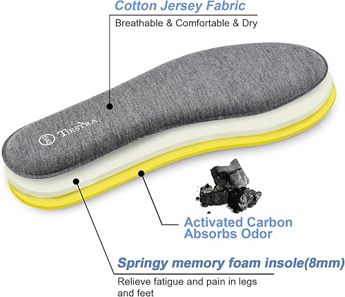 Miniatura 2 de 2 pares de plantillas de espuma viscoelástica para hombre, plantillas de repuesto para botas de trabajo, zapatos de correr, amortiguadores