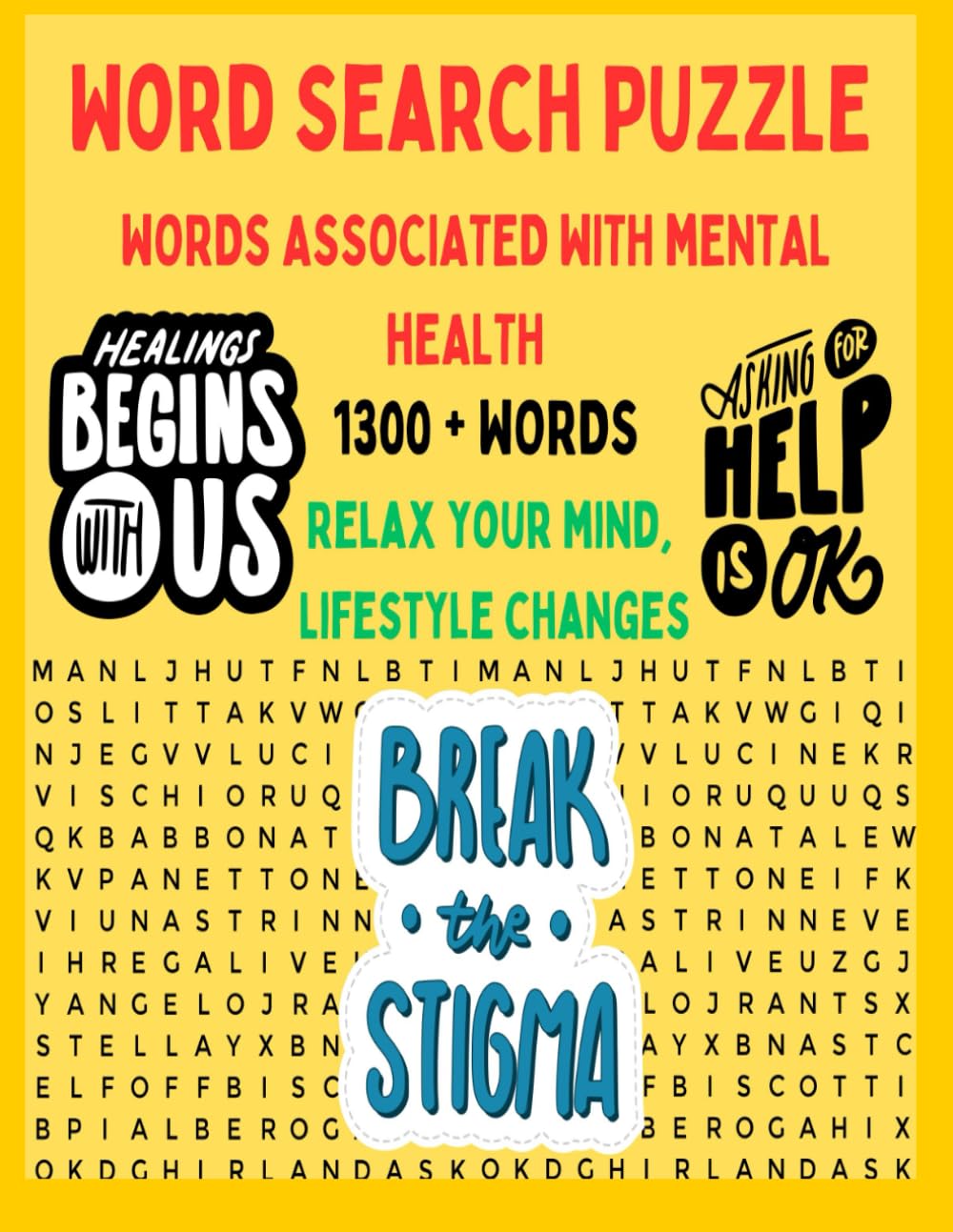 Mental Health Word Search Book