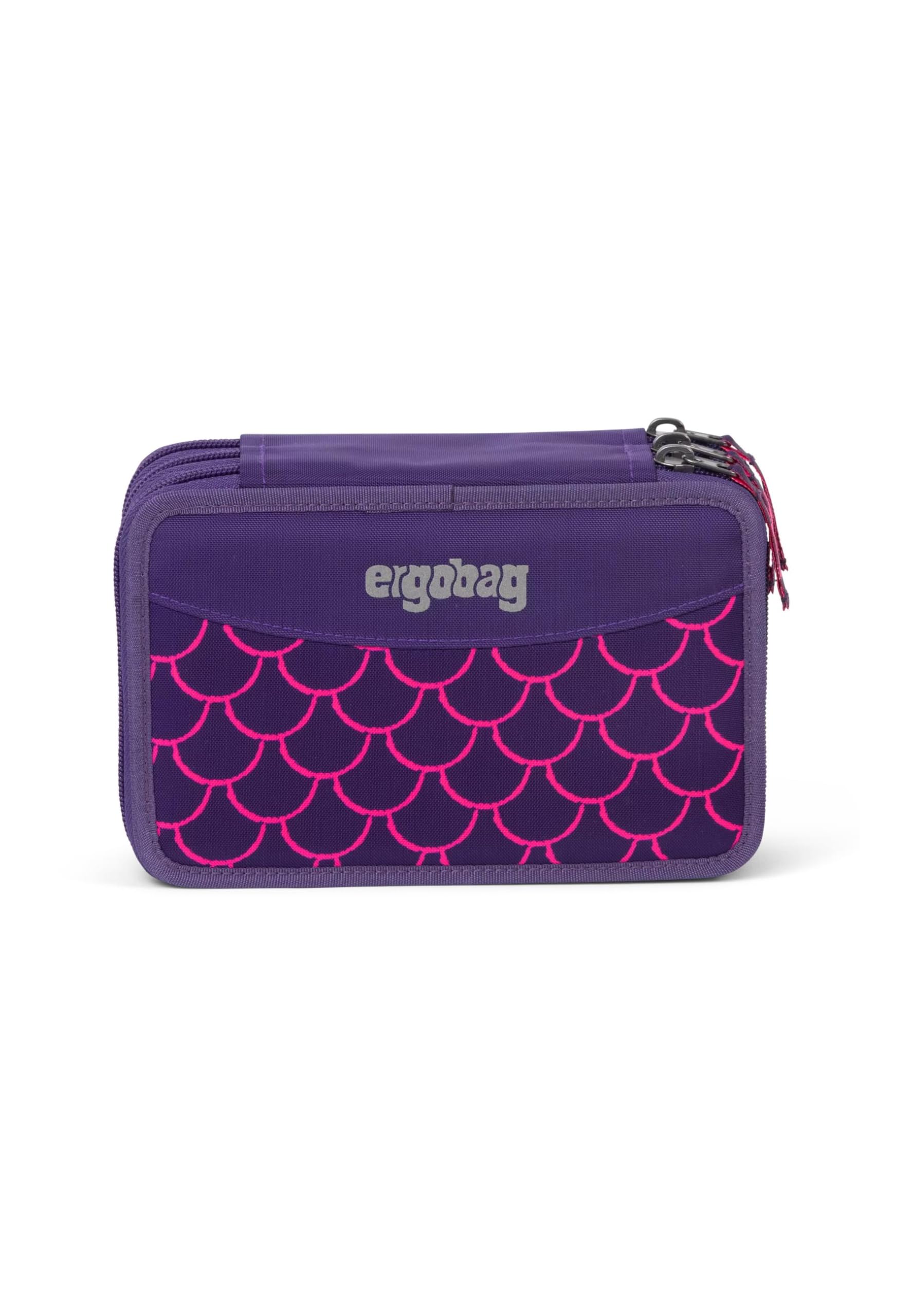 ergobag Maxi-Mäppchen Set 40-Teilig, Lyra Bunt- und Filzstifte, Kleingeld Fach, Lineal, Schere