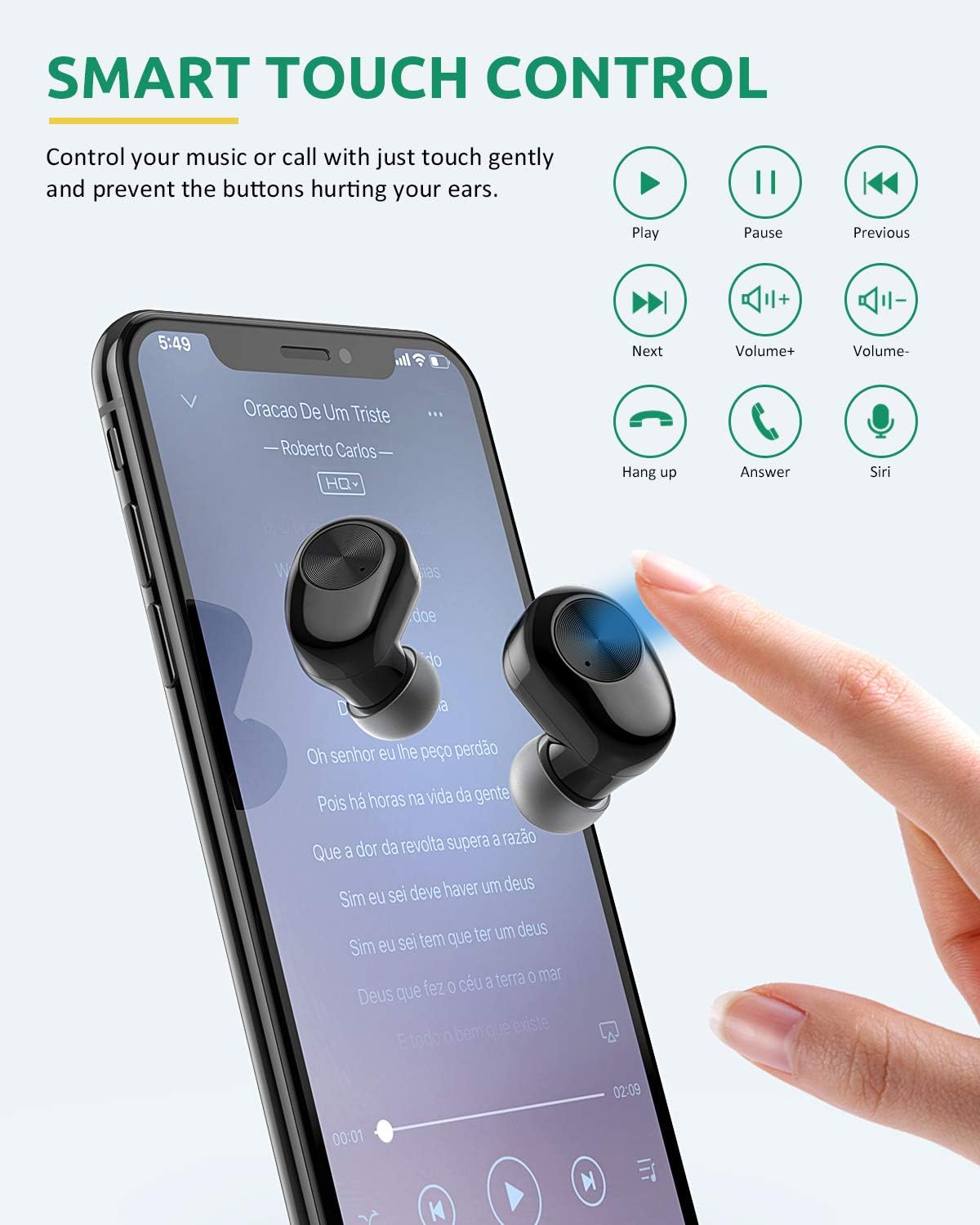 Nеw Arrіvаlѕ Wireless Earbuds, TOTU Bluetooth 5.0 Headphones, Deep Bass Stereo IPX7 Waterproof True Wireless Earbuds, 20Hrs w/USB-C Charging Case/ Mics, Sports Running for iPhone/ Samsung/ Android/ Windows ect Rеvіеw Dіѕсоunt Wireless Earbuds, TOTU Bluetooth 5.0 Headphones, Deep Bass Stereo IPX7 Waterproof True Wireless Earbuds, 20Hrs w/USB-C Charging Case/ Mics, Sports Running for iPhone/ Samsung/ Android/ Windows ect