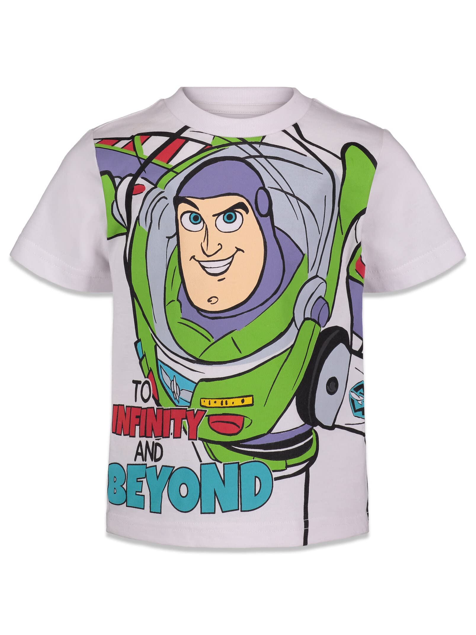 Disney Pixar Toy Story Woody Buzz Lightyear Forky Rex Slinky Dog Little Boys 4 Pack T-Shirts Toy Story 4 6