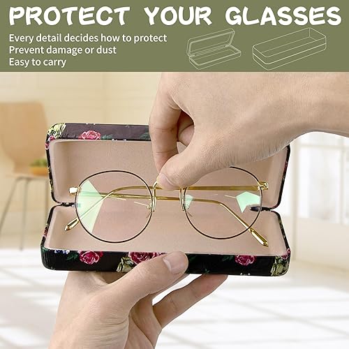 Miniatura 5 de Estuche rígido para lentes de sol de tamaño mediano  Almacenamiento protector de piel sintética premium