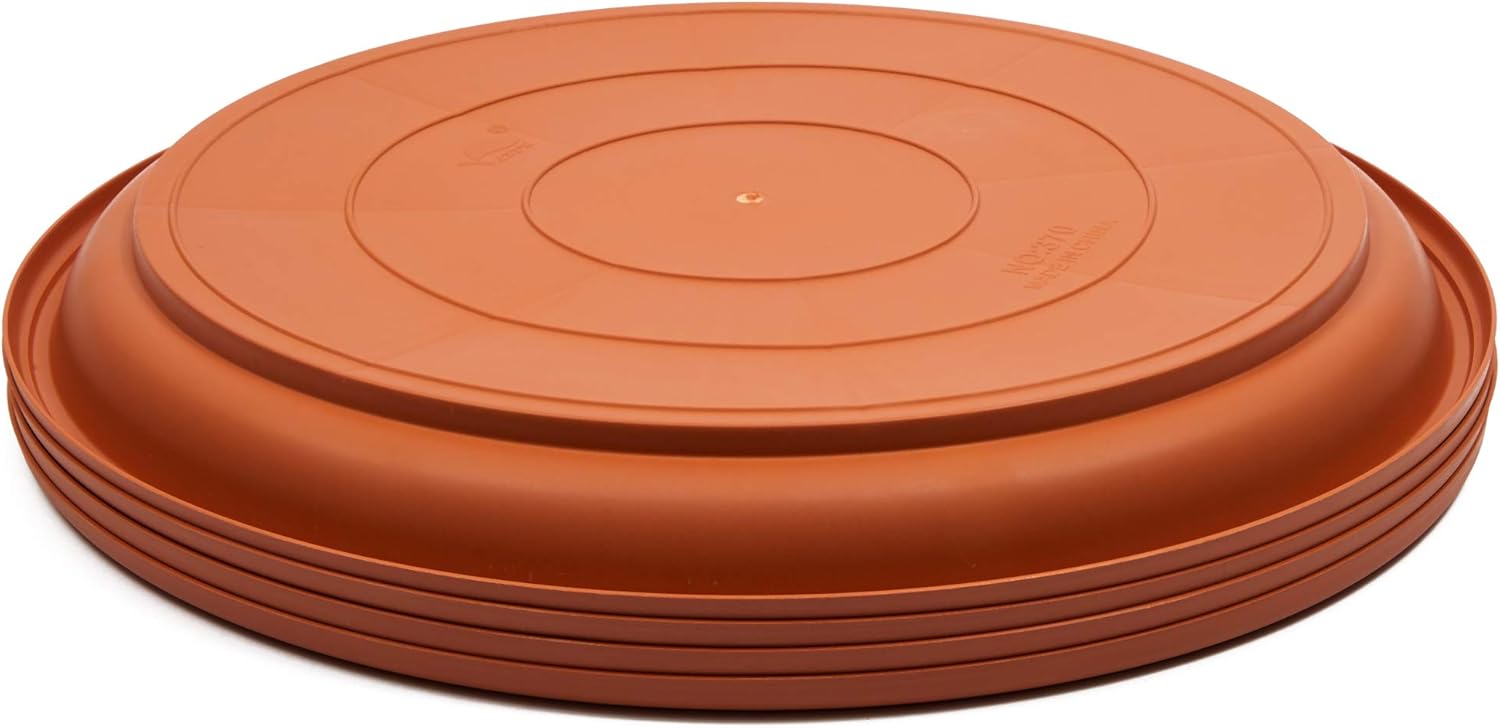 Juvale Round Plant Saucer Drip Trays (17.5 in, 4-Pack) : Garden & Outdoor