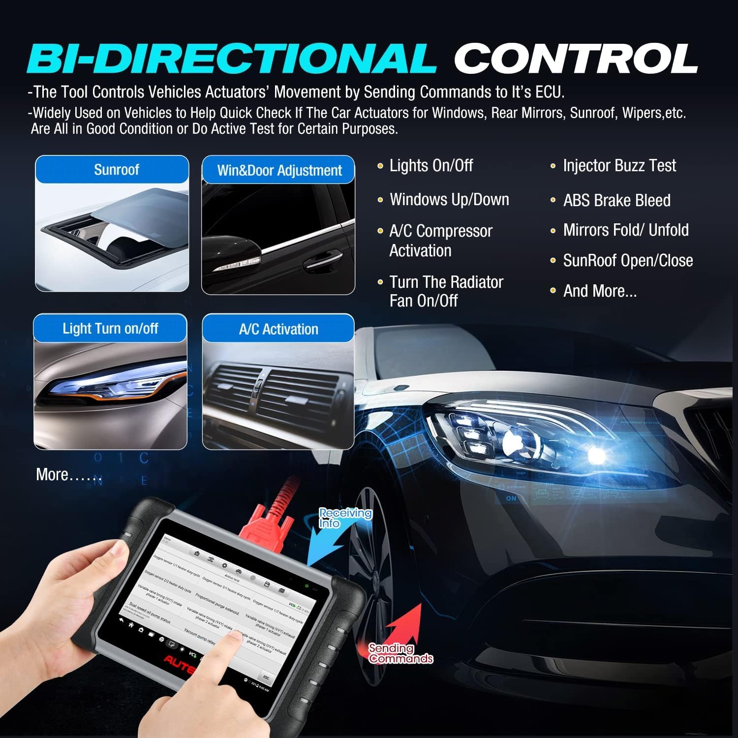 2026 Autel MaxiPRO MP808S KIT Scanner, 2-Year Update of MP900Z-BT MP900-BT KIT, ECU C0ding, 31+ Reset, 3000+ Test, Alternative to MaxiSYS MS906 PRO, w/ $200 11PCS OBD Cables, Up of MK808S MX900 MK900