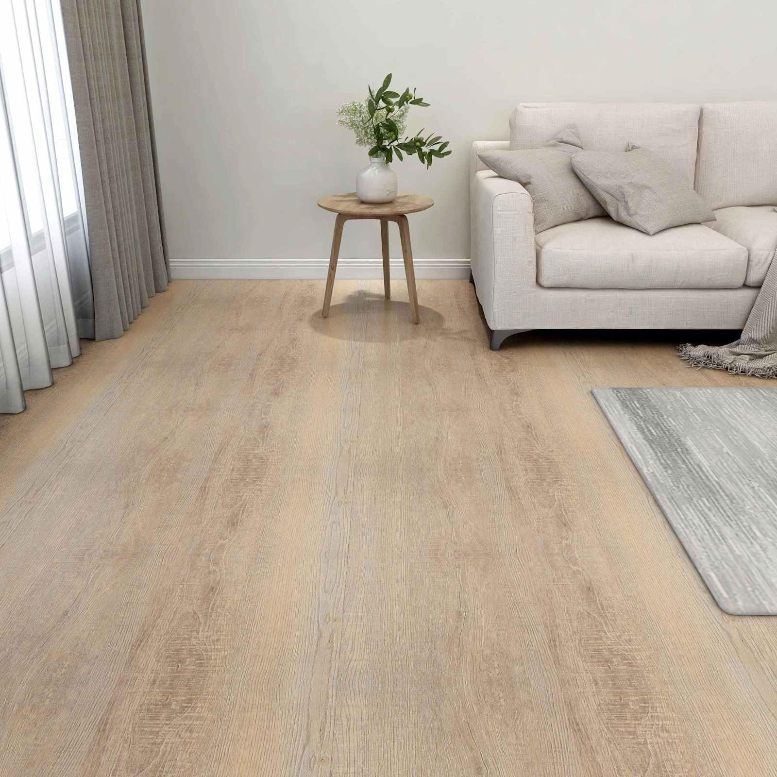 Płyty podłogowe 5,11 m² PCW, jasnoszare, ciemnobrązowe, samoprzylepne, 55 sztuk, kwadratowe, 30,5 x 30,5 cm, do wnętrz, laminatu, renowacji winylu, z izolacją akustyczną kroków i prostym