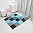 MQIAOHAM 18 Pieces Puzzle Play Mats, Soft Baby Play Mat, Kids Interlocking Foam Floor Tiles, Toddlers Carpet Playmats G301018-104107112