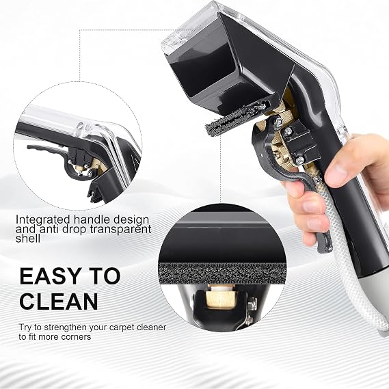 UpgradeUniversal Upholstery Attachment with 12-FT Hose,Compatible with Rug Doctor Mighty Pro,X3,Wide Track Carpet Cleaner,Clean Carpet,Stair, Mattresse,Remove Dirt and Odor,