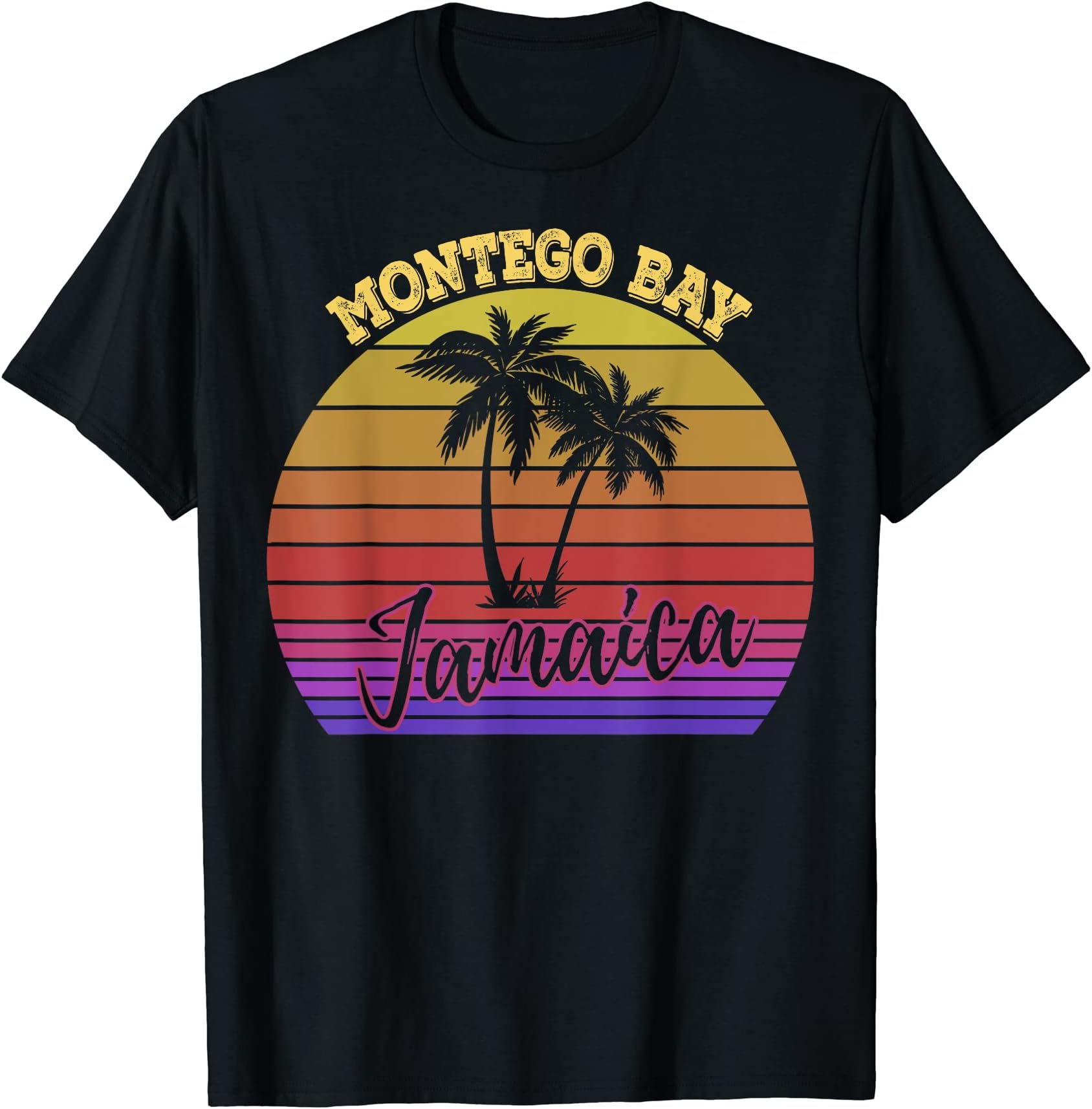 Jamaica Tourist Gift Travel Montego BayMontego Bay Jamaica Vacation T-ShirtOEKO-TEX STANDARD 100