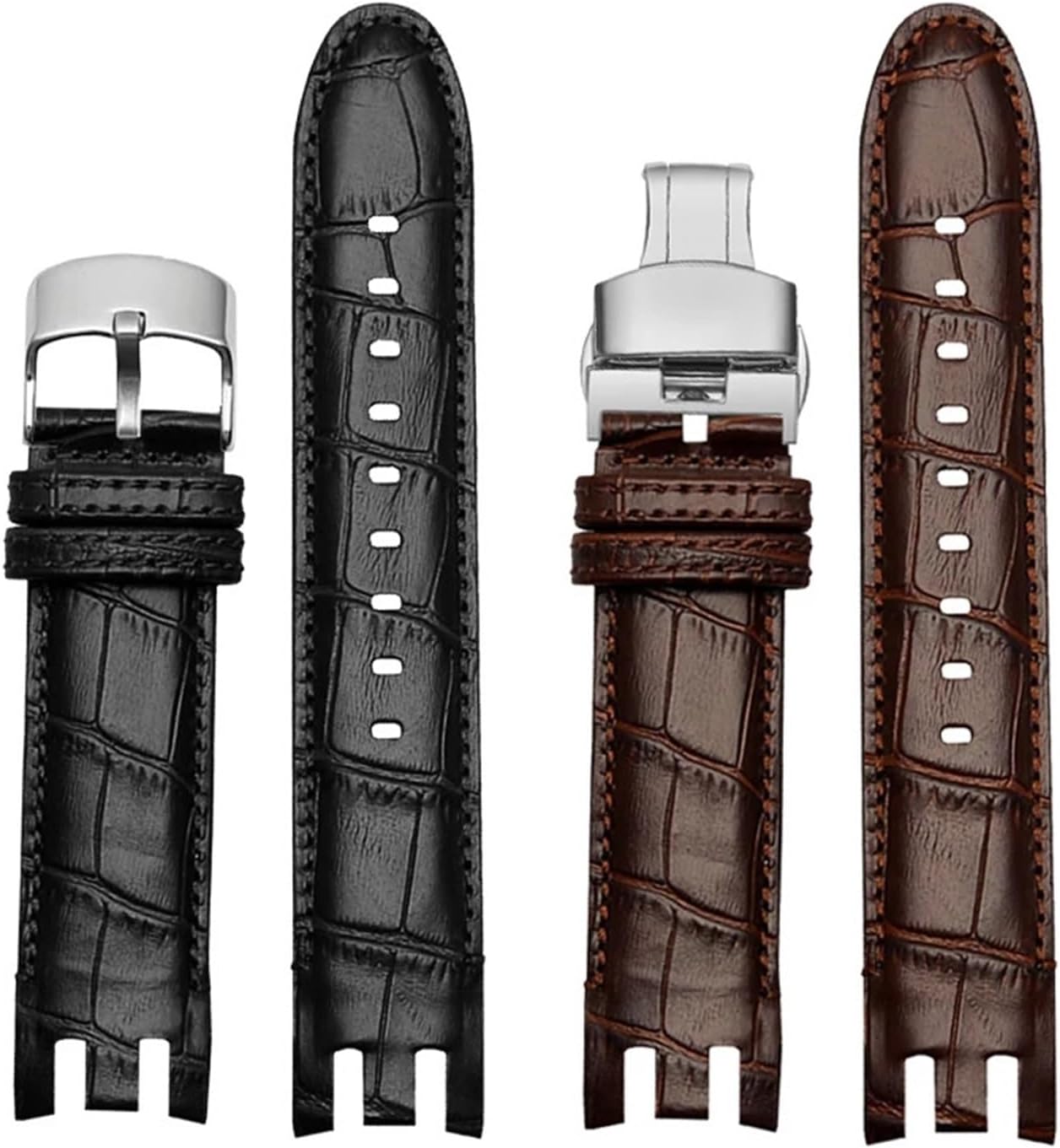yingyingjia Compatible With YRS403 412 402G Watch Band 21mm Watchband Men Curved End Watches Bracelet