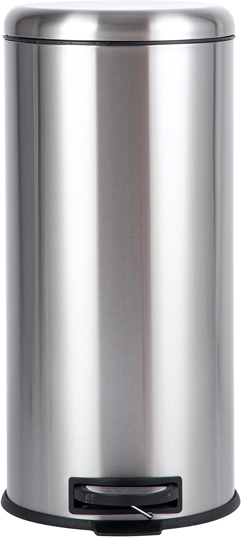 round pedal trash bin, Stainless Steel, 30L