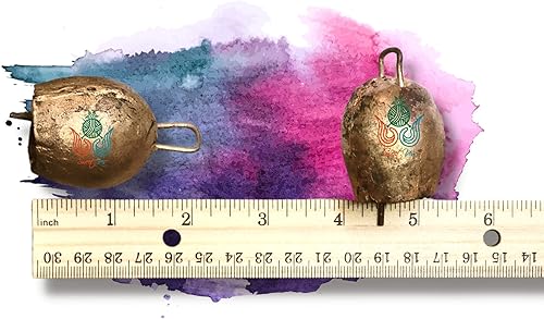 Miniatura 55 de Campanas de cascabel rústico vintage chic de ritmo musical de trineo polar, meditación, trabajo artesanal, recuerdos de fiesta, campanas de vaca