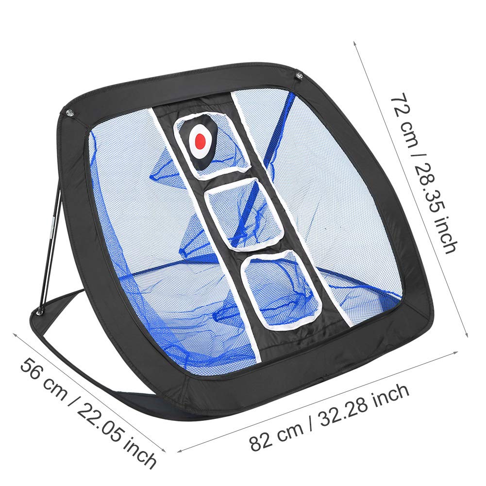 Rete Pratica Golf Tennis Portatile Pieghevole Nero+Blu