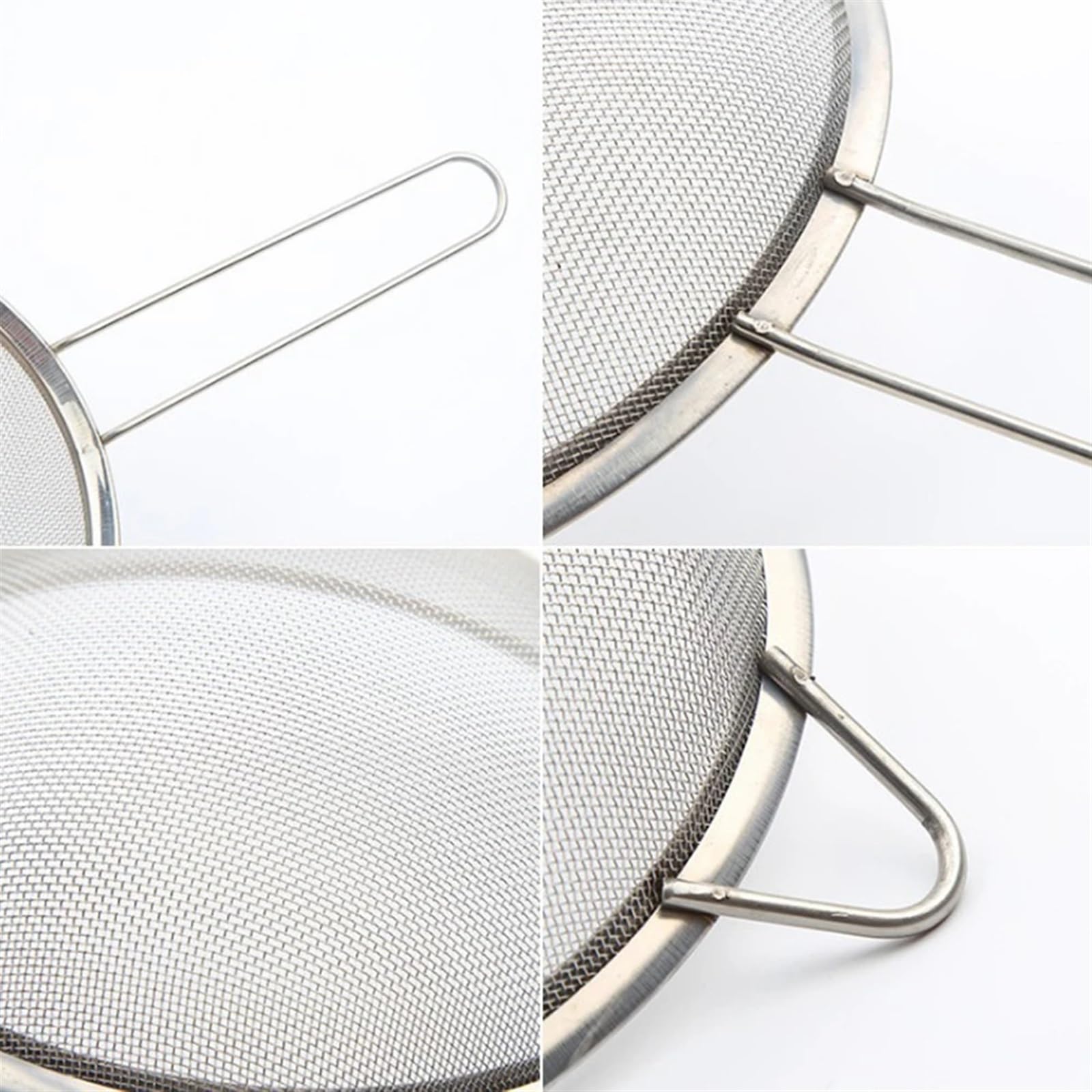Sieb feinmaschig 1 stück Edelstahl Filter Küche Filter Feine Mesh Löffel Gebratene Lebensmittel Gebraten Fried Öl Sieb Ablauf Kochen Werkzeuge Sieb(22cm)