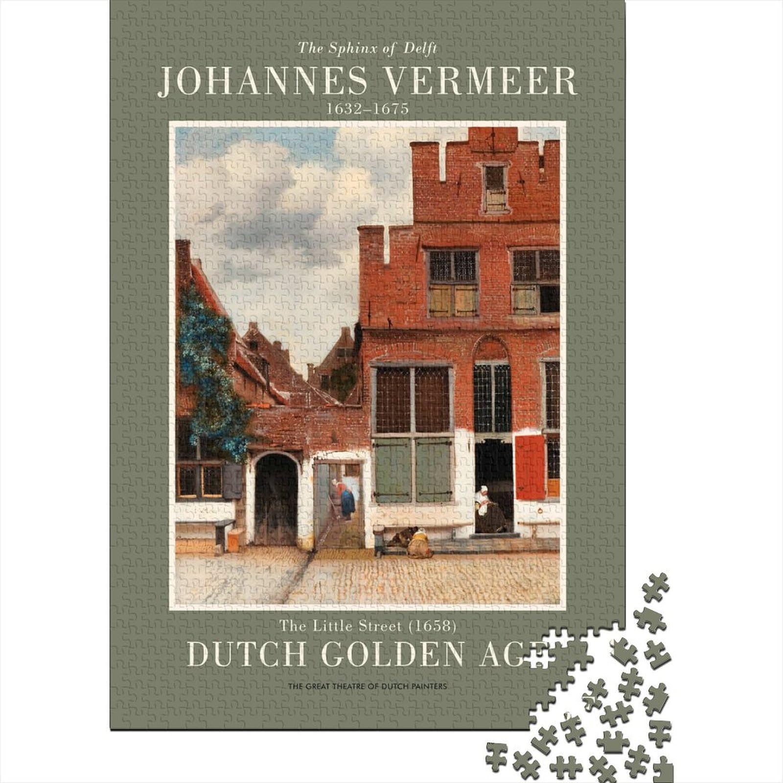 1000 Piece Jigsaw Puzzle for Adults, Johannes Vermeers The Little Street Painting, 70x50cm/1000pcs, Screen-Free Activity And Quiet Winter Weekends