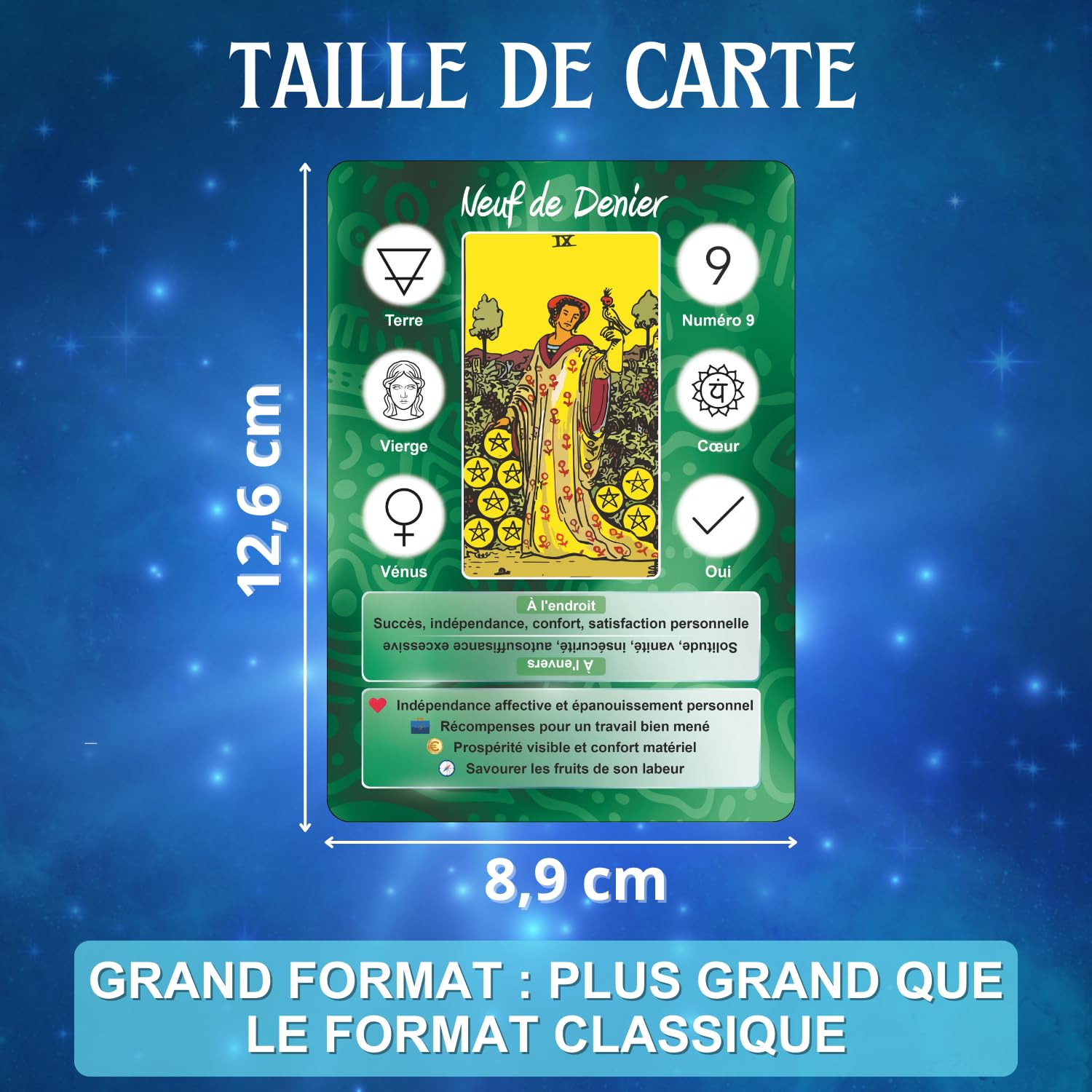 Divinatory Tarot, Easy Tarot, 78 Cards + Booklet +200 Pages, Learn to Read Arcana Easily and Playfully! Ideal Beginners - Image 2