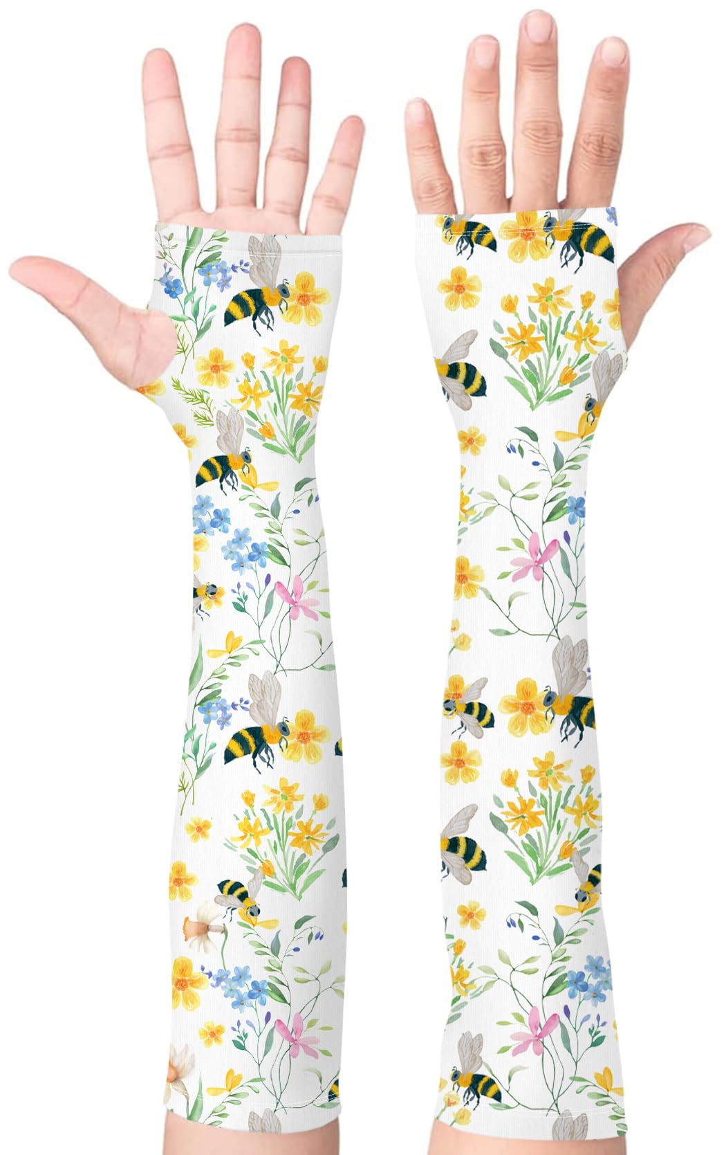 Gardening Sleeves for Women UV Sun Protection with Thumb Hole Anti-Scratch