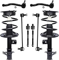 Vista 51 de Detroit Axle - Kit de puntales delanteros para Ford 2000-2004 Focus 2 puntales con muelle helicoidal 2 brazos de control inferiores con rótulas 2001