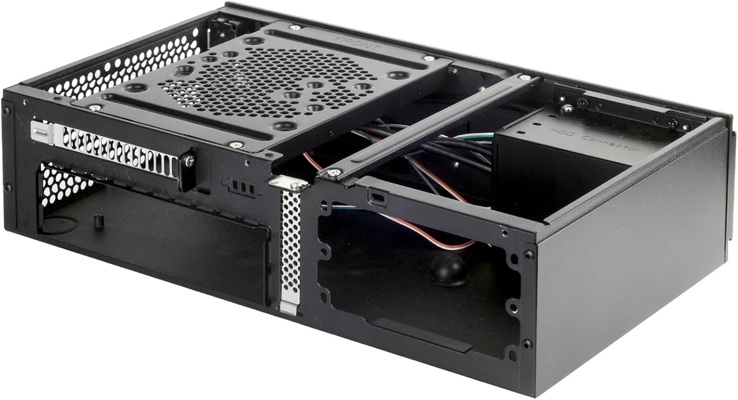 Silverstone Tek 0.8mm Steel Body Mini-ITX Media Center/HTPC Computer Case with Aluminum Front Panel ML06B