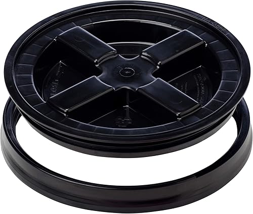 Miniatura 2 de House Naturals Cubo de plástico verde lima de 5 galones fabricado en Estados Unidos, de grado alimenticio, con tapa de doble junta hermética a rosca