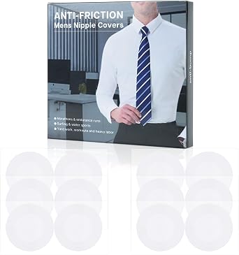 Nipple Covers For Men, Sweatproof Anti-Chafing Nipple Patches, Invisible, LatexFree for Running, Athletes, Daily Use