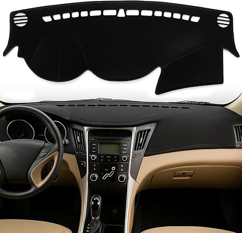 Biifoxee Cubierta de tablero de ajuste personalizado para Hyundai Sonata 2011-2014, cubierta de tablero de salpicadero, protector de tapete de Biifoxee Cubierta de tablero de ajuste personalizado para Hyundai Sonata 2011-2014, cubierta de tablero de salpicadero, protector de tapete de