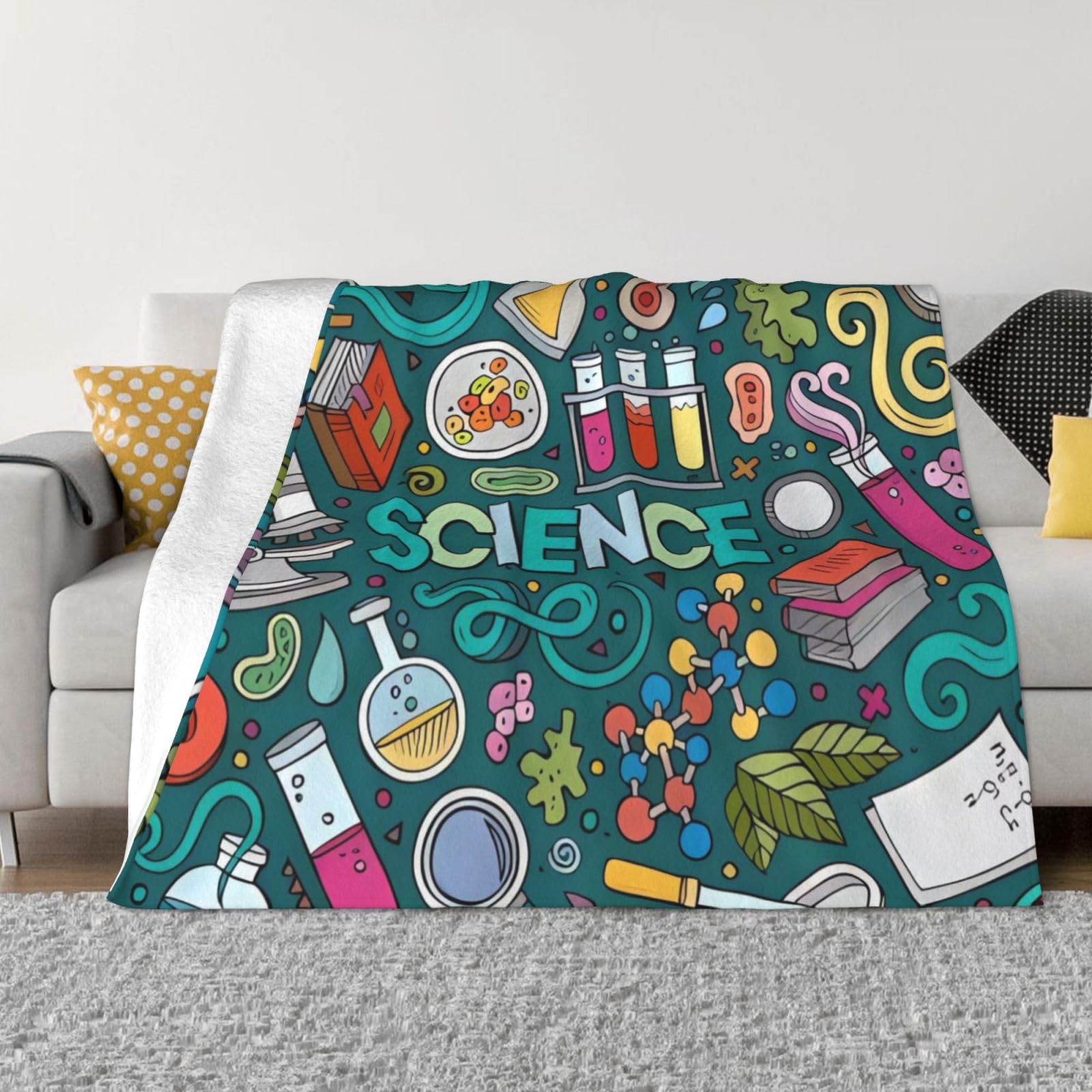 Couverture science dessin animé pour soirées télé sur le canapé