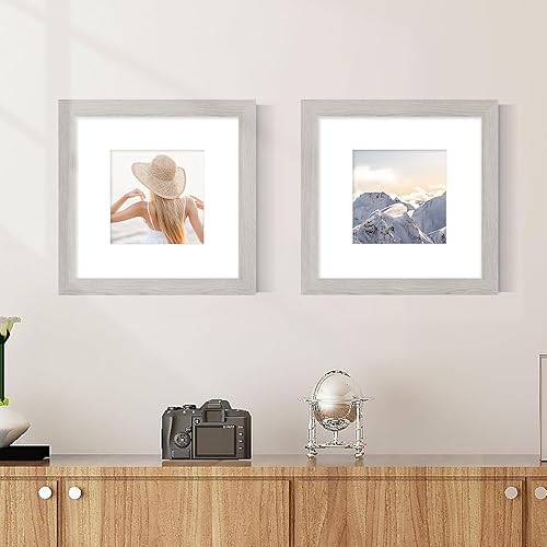 Miniatura 488 de Picrit - Juego de 12 portarretratos de 5 x 7 pulgadas para colgar en la pared o exhibir sobre una mesa, para fotos de 4 x 6 con paspartú o 5 x 7