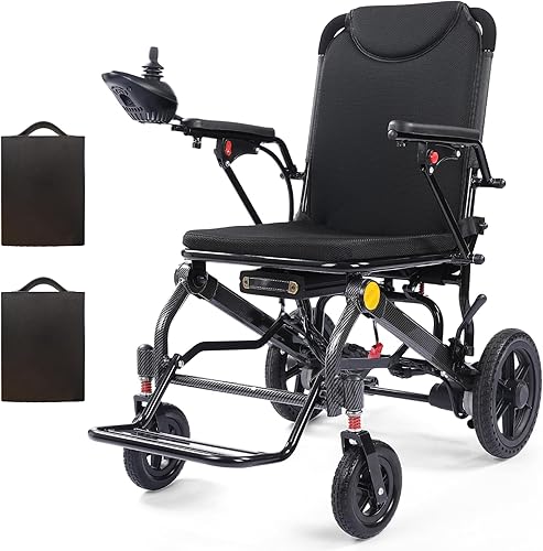 Silla de ruedas eléctrica ligera de 32 libras para adultos con baterías duales, potente silla de ruedas eléctrica plegable portátil, aprobada por