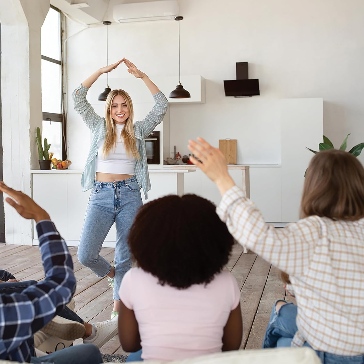 Outset Media- Party Charades Game - Family-Friendly Fun with 500 Charades Cards and Timer - Group Game Night Essential, Ages 10 and up, Amazon Exclusive