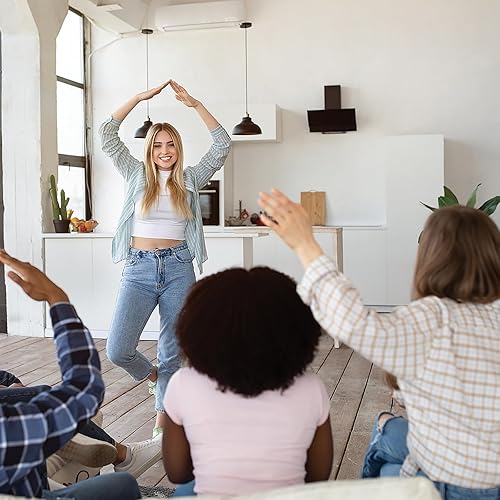 Miniatura 5 de Outset Juego de charadas para fiestas de medios  Diversión familiar con 500 cartas de charadas y temporizador  Esencial para la noche de juegos en