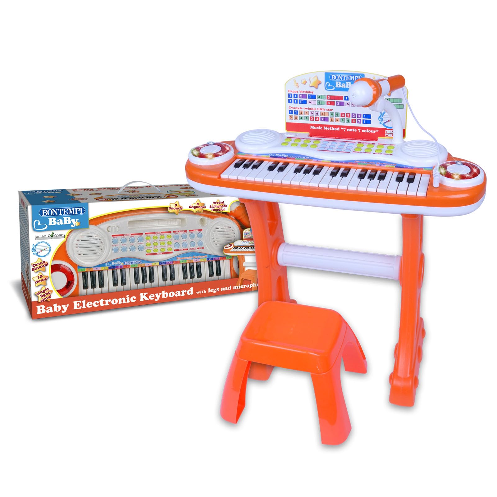 Bontempi - MiniMaestro: Tastiera Giocattolo Elettronica, 480x550x200 mm