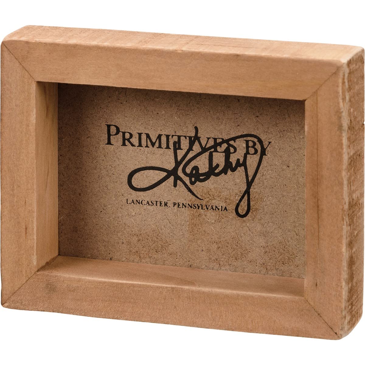 Primitives By Kathy 113424 Unexpected Adventures - Cartel de caja (10,16 cm de longitud), color madera