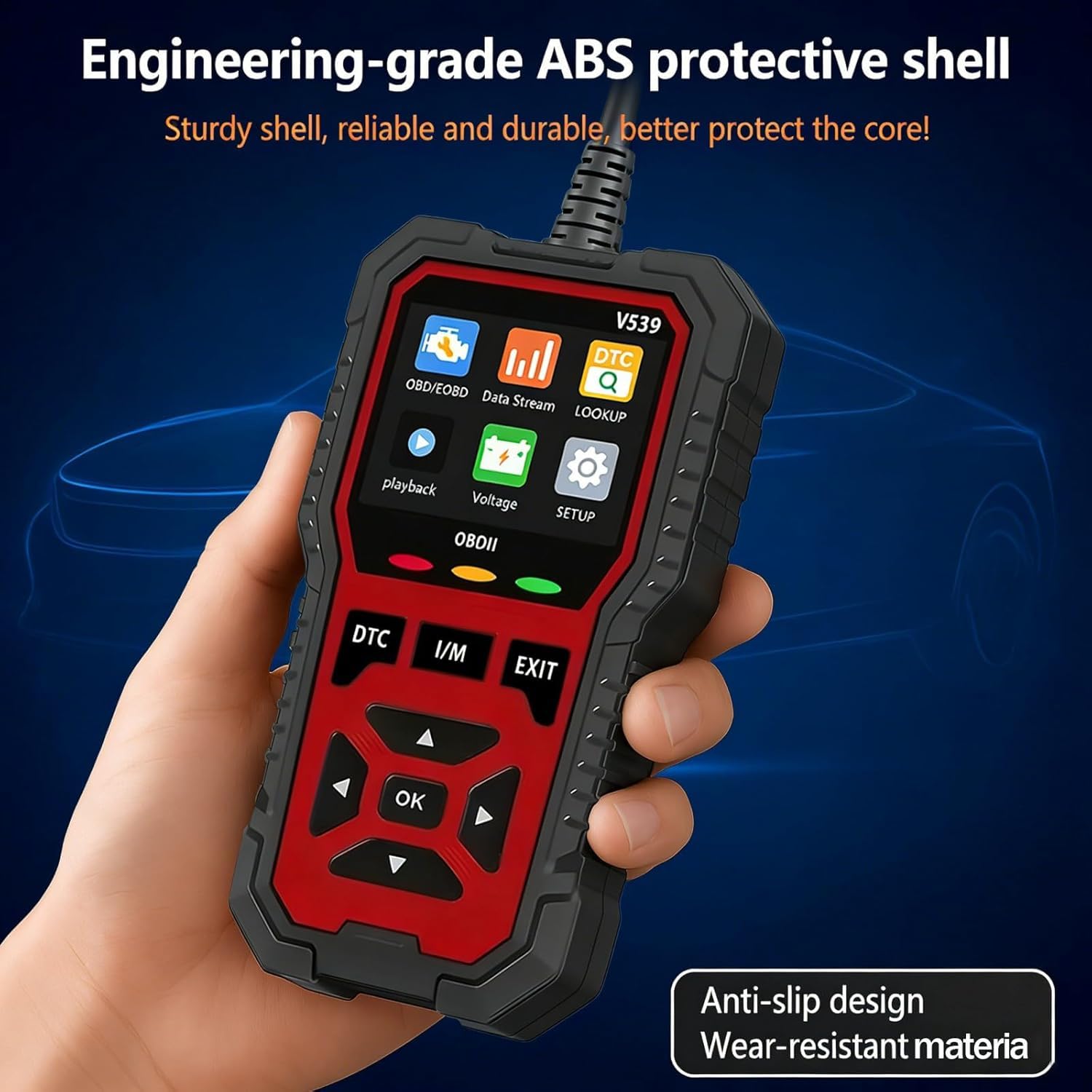 OBD2 Scanner Fahrzeuge für Mercedes-Benz GL GLA GLC GLK GLE GLS ML-Class, I/M Bereitschaft Diagnosegerät OBD-II Funktionen Motor Fehlerauslesegerät Auto Adapter