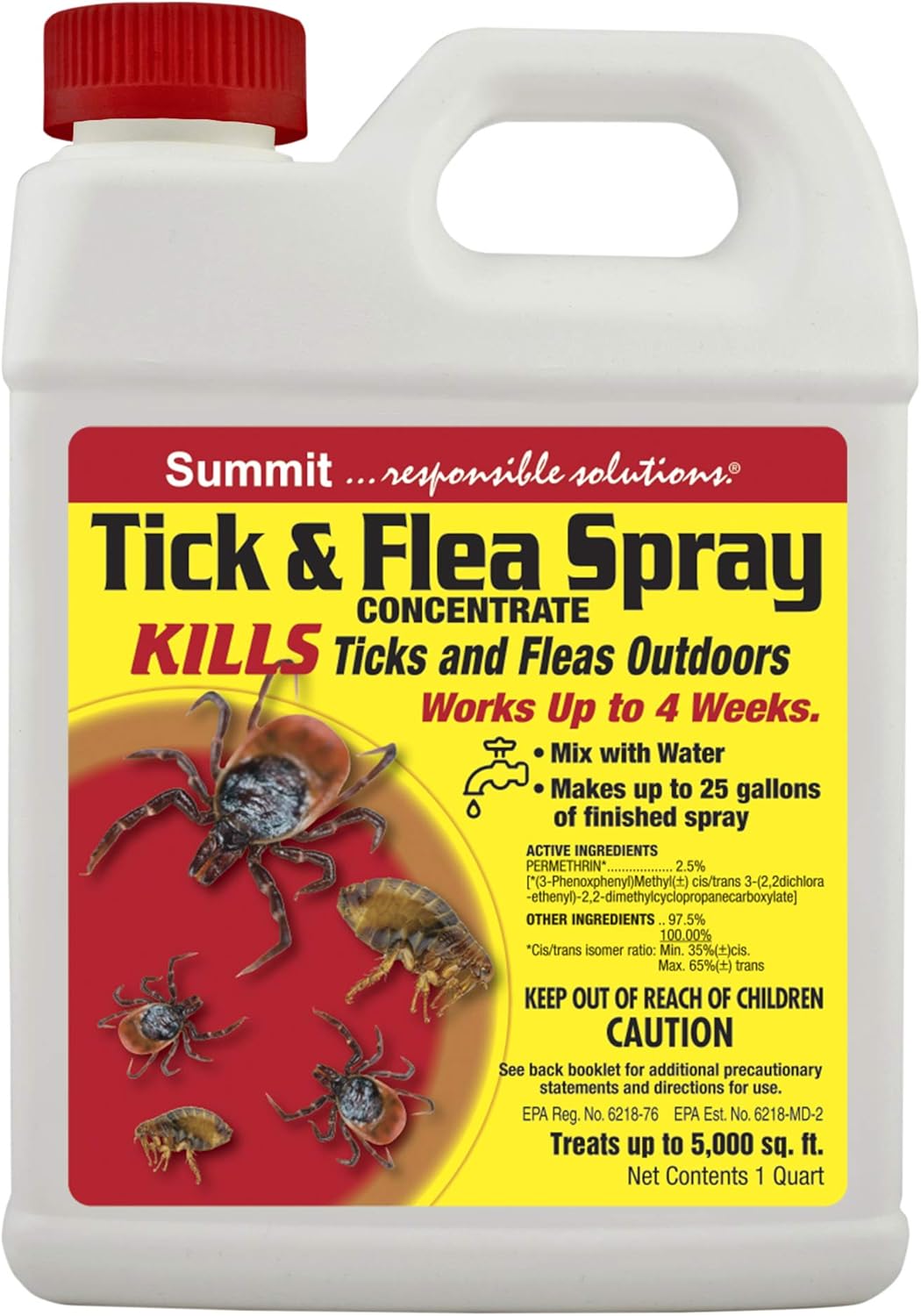 Summit…reponsible Solutions. TICK & FLEA Spray – Concentrate – Quart, Natural