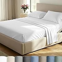 Vista 25 de California Design Den Juego de sábanas de lujo Twin XL - 100% algodón, 600 hilos, sábanas Twin XL de bolsillo profundo, ropa de cama suave